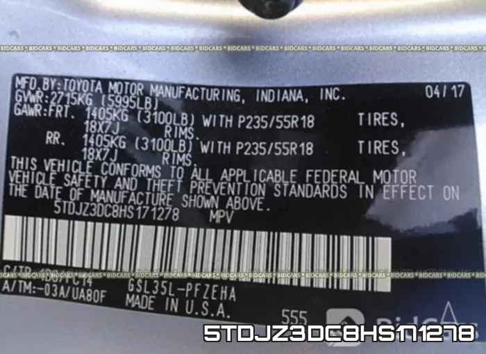 5TDJZ3DC8HS171278 фото 10
