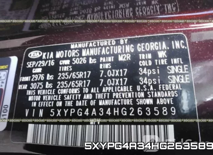 5XYPG4A34HG263589 фото 10
