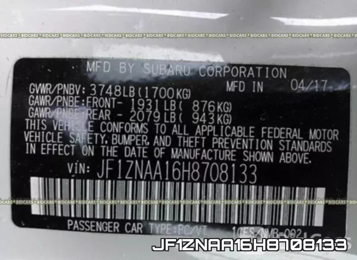 JF1ZNAA16H8708133 фото 10