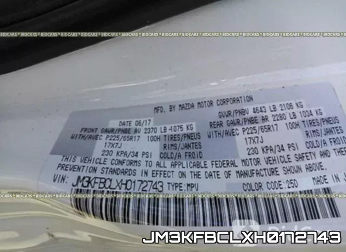 JM3KFBCLXH0172743 фото 10