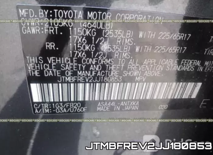 JTMBFREV2JJ180853 фото 10