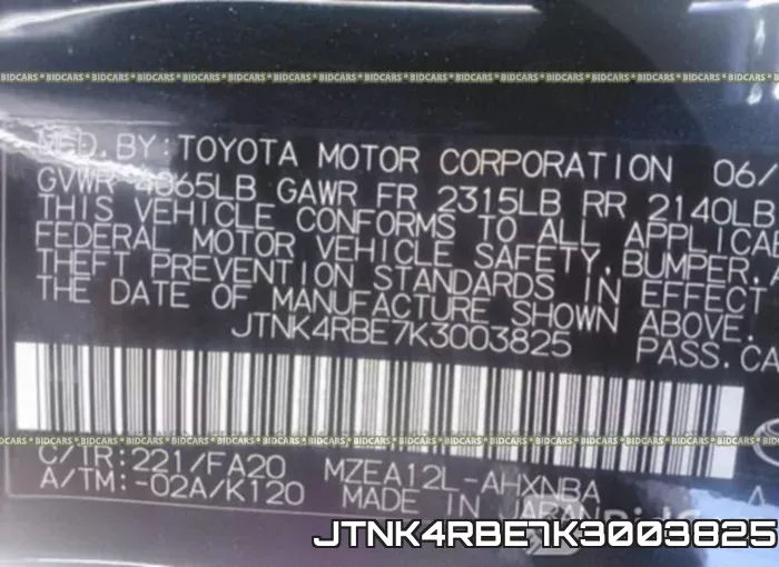 JTNK4RBE7K3003825 фото 10