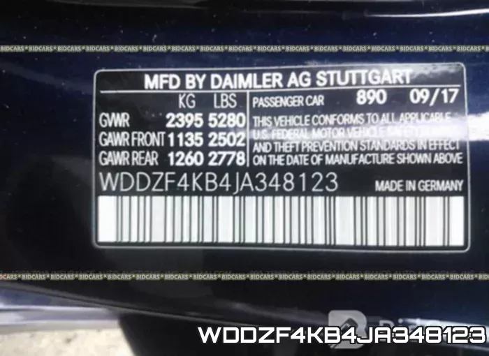 WDDZF4KB4JA348123 фото 10