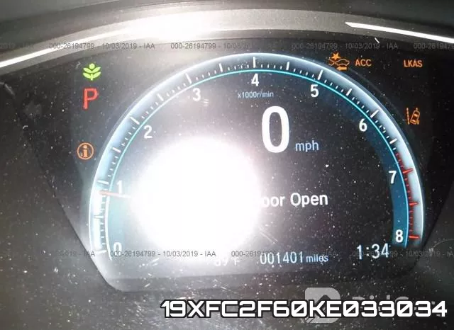 19XFC2F60KE033034 фото 7
