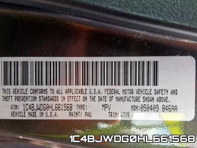 1C4BJWDG0HL661568 фото 2