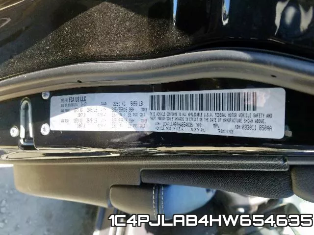 1C4PJLAB4HW654635 фото 2