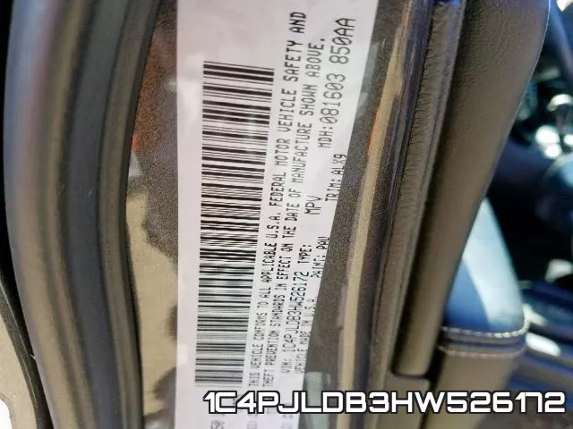 1C4PJLDB3HW526172 фото 2