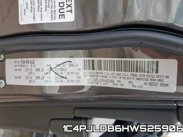 1C4PJLDB6HW525906 фото 2