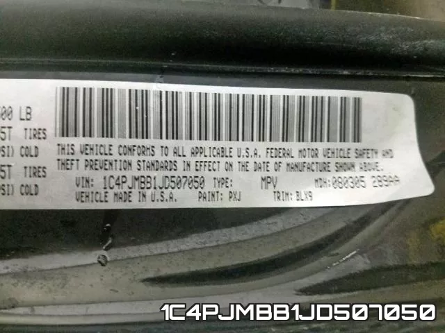 1C4PJMBB1JD507050 фото 2