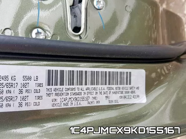 1C4PJMCX9KD155167 фото 2