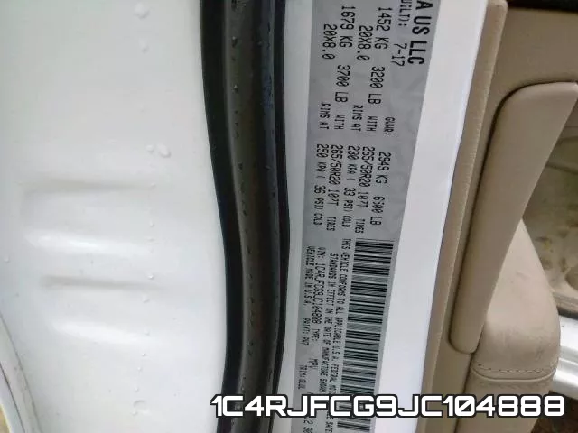 1C4RJFCG9JC104888 фото 2
