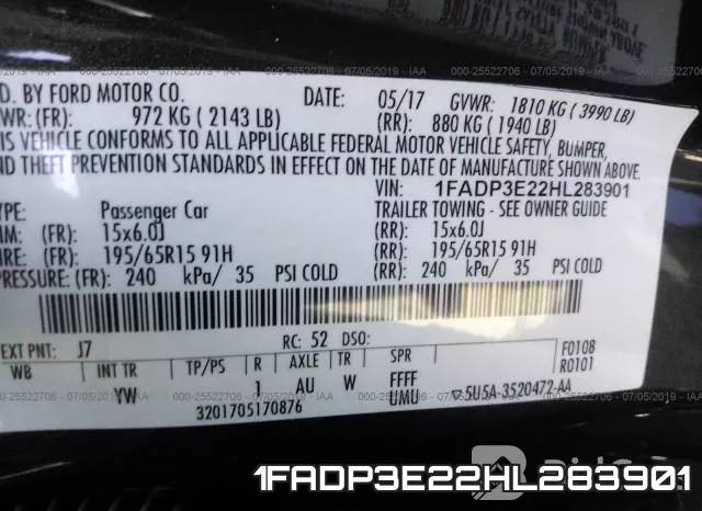 1FADP3E22HL283901 фото 10