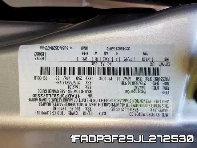 1FADP3F29JL272530 фото 2