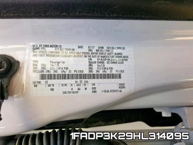 1FADP3K29HL314095 фото 2