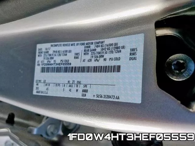 1FD0W4HT3HEF05559 фото 2
