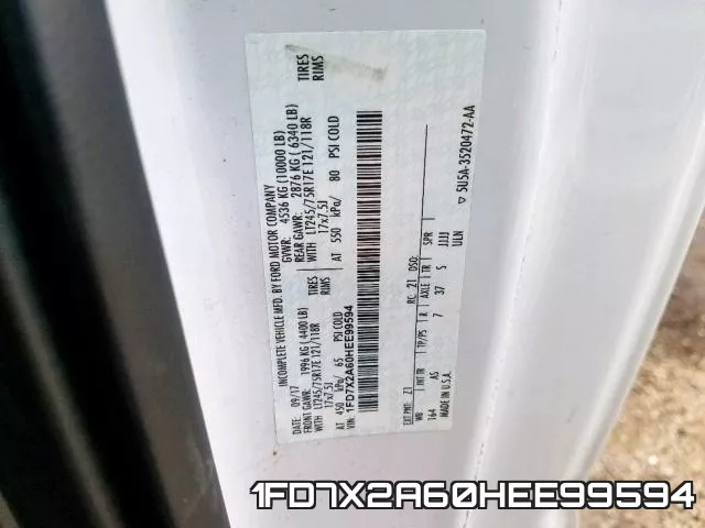 1FD7X2A60HEE99594 фото 2