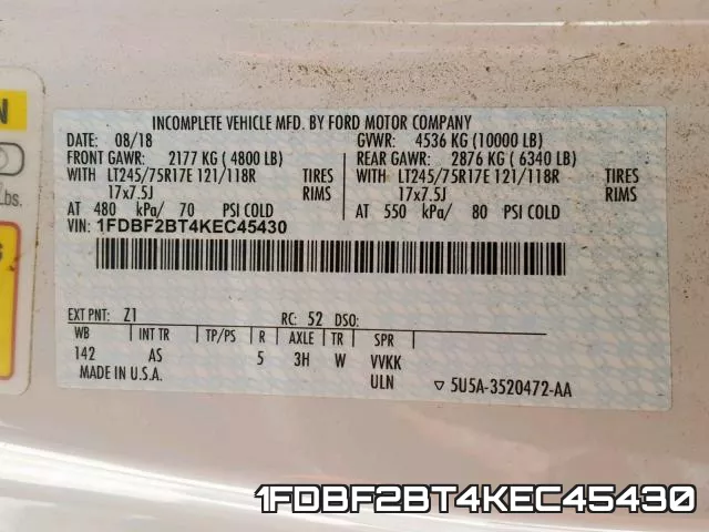 1FDBF2BT4KEC45430 фото 2