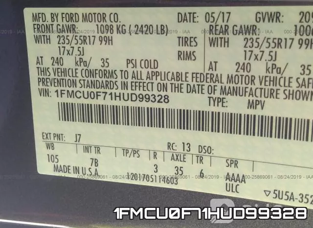 1FMCU0F71HUD99328 фото 10