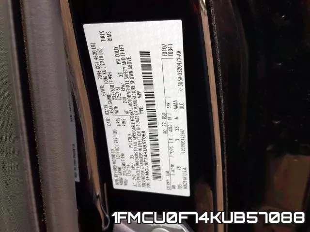 1FMCU0F74KUB57088 фото 2
