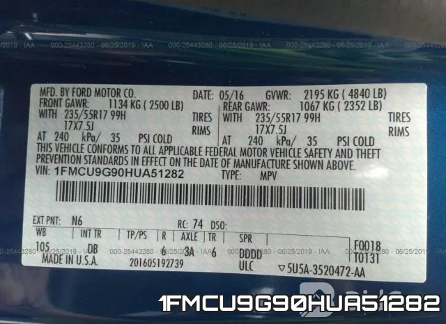 1FMCU9G90HUA51282 фото 10