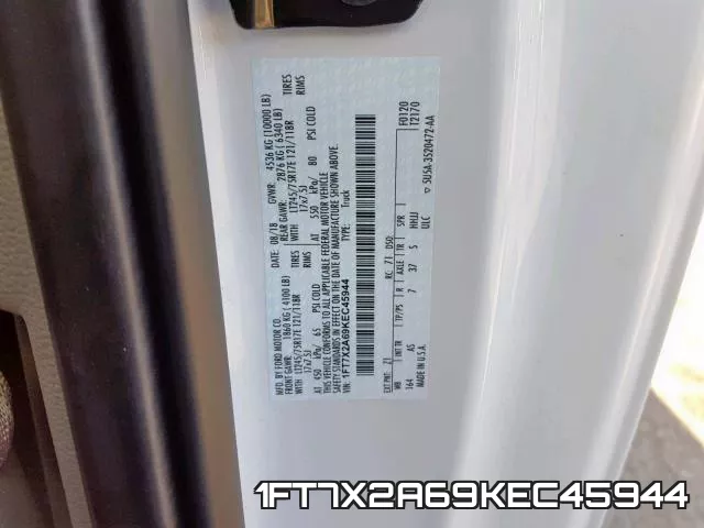 1FT7X2A69KEC45944 фото 2