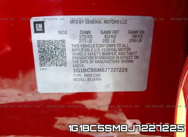 1G1BC5SM8J7227225 фото 10