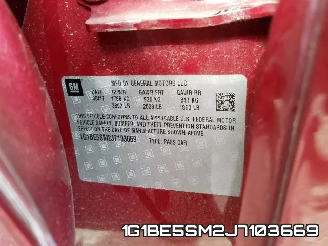 1G1BE5SM2J7103669 фото 2