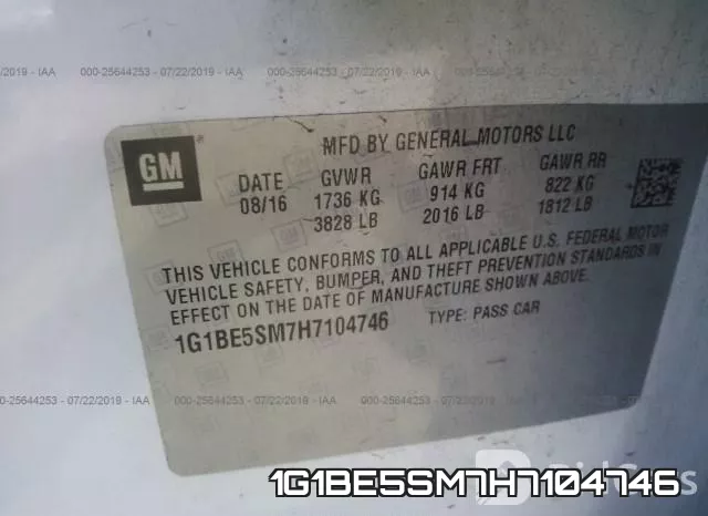 1G1BE5SM7H7104746 фото 10