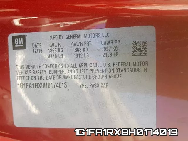 1G1FA1RX8H0174013 фото 2