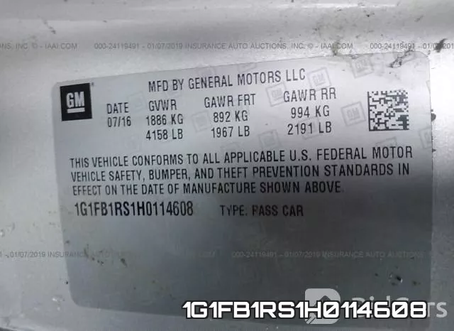 1G1FB1RS1H0114608 фото 10