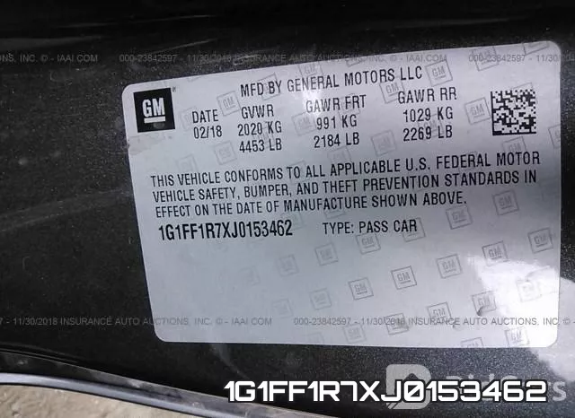 1G1FF1R7XJ0153462 фото 10