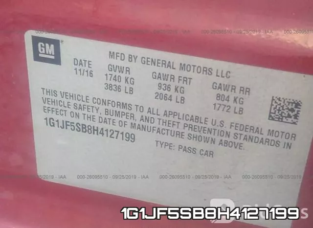 1G1JF5SB8H4127199 фото 10