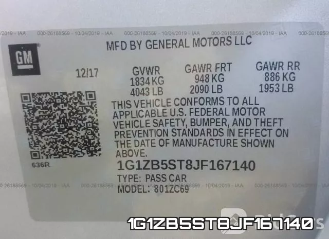 1G1ZB5ST8JF167140 фото 10