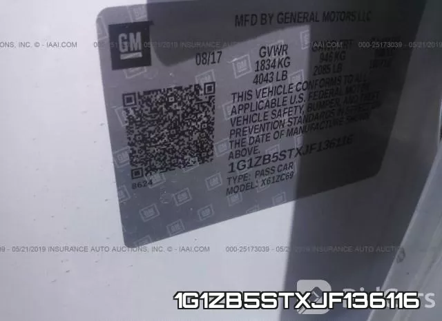 1G1ZB5STXJF136116 фото 10