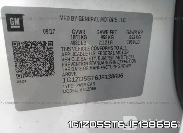 1G1ZD5ST6JF138696 фото 9