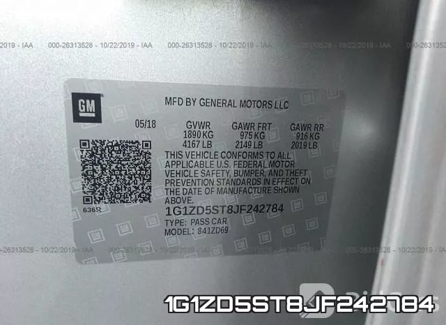 1G1ZD5ST8JF242784 фото 10