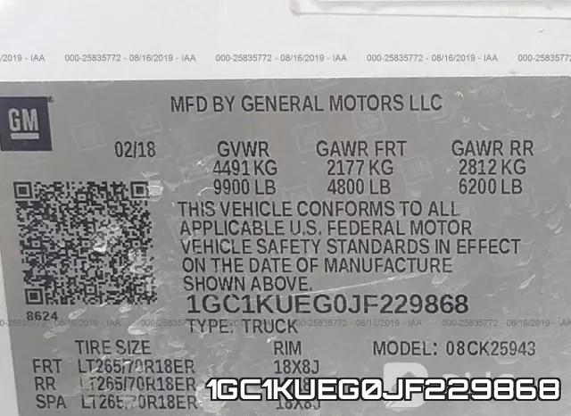 1GC1KUEG0JF229868 фото 10