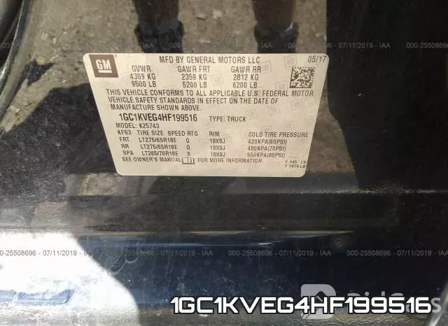 1GC1KVEG4HF199516 фото 10