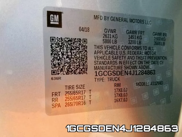 1GCGSDEN4J1284863 фото 2