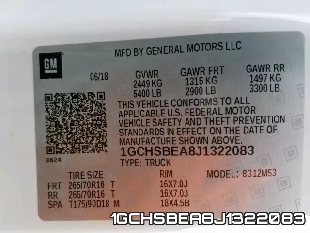 1GCHSBEA8J1322083 фото 2
