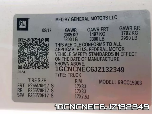 1GCNCNEC6JZ132349 фото 2