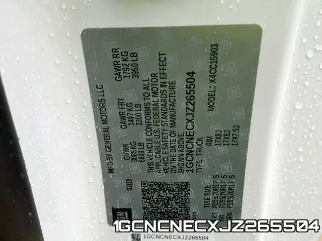 1GCNCNECXJZ265504 фото 2