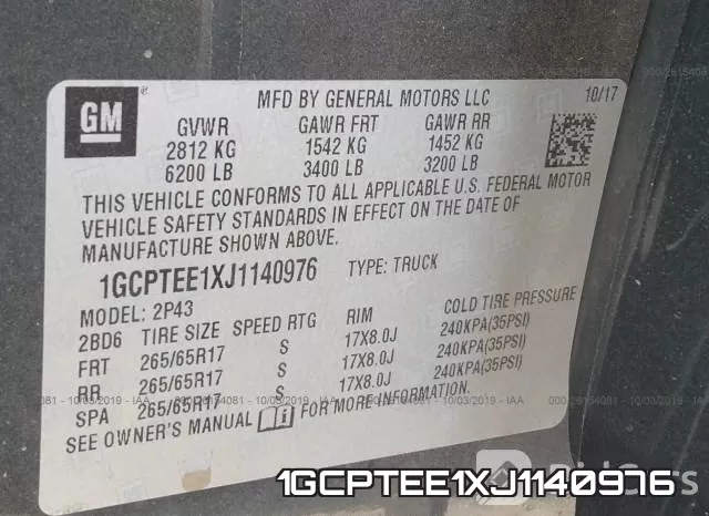 1GCPTEE1XJ1140976 фото 10