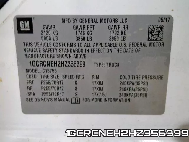 1GCRCNEH2HZ356399 фото 2