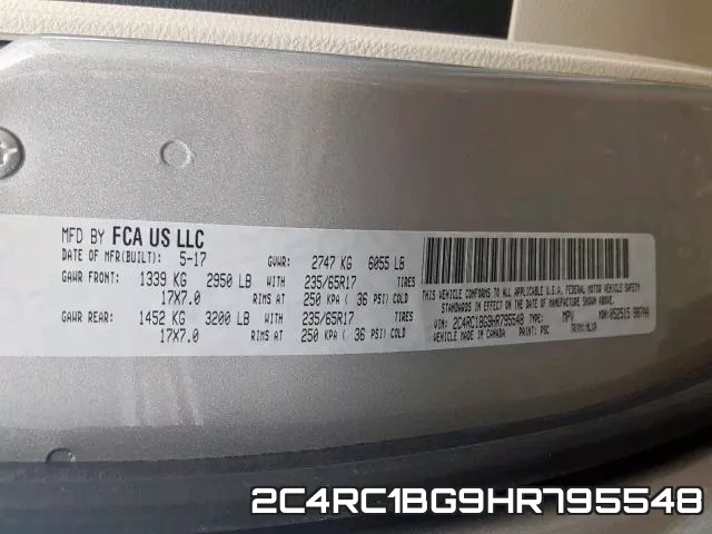 2C4RC1BG9HR795548 фото 2
