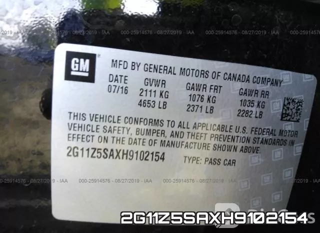 2G11Z5SAXH9102154 фото 10