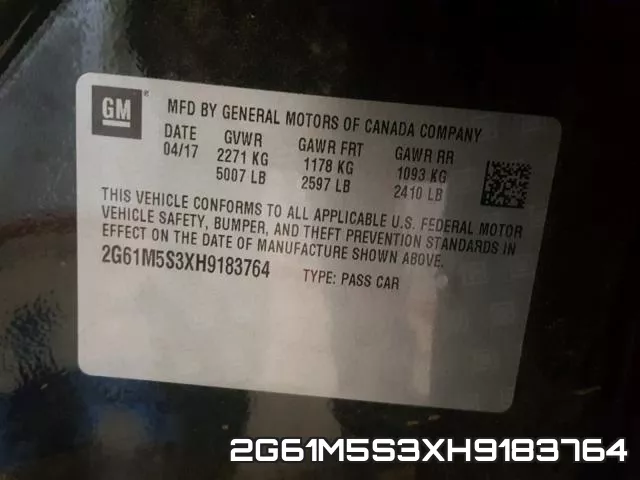 2G61M5S3XH9183764 фото 2