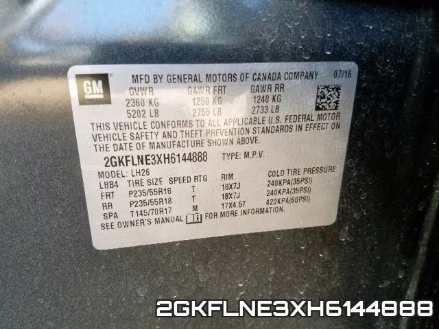 2GKFLNE3XH6144888 фото 2