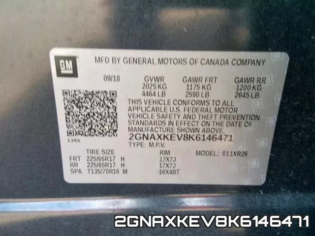 2GNAXKEV8K6146471 фото 2