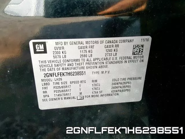 2GNFLFEK7H6238551 фото 2